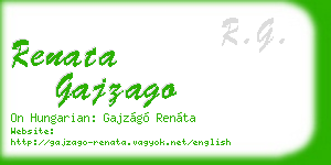 renata gajzago business card